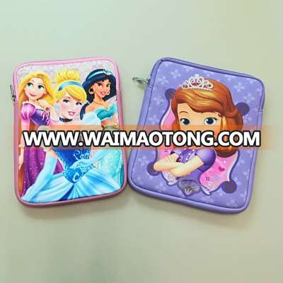 Princess Design Neoprene Laptop Sleeve Case Bag/Mini Ebook Laptop Case Bag