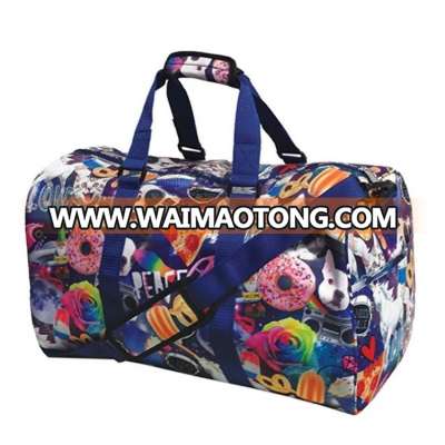 Hot Summer Travel Girls' Fun Print Large Neoprene Duffel Bag