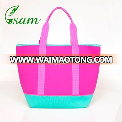 Waimaotong supplier Neoprene Fashion colorful Tote bag